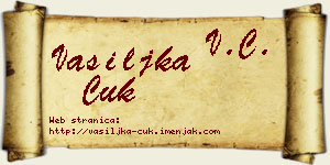 Vasiljka Ćuk vizit kartica